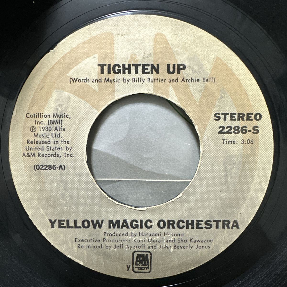 YELLOW MAGIC ORCHESTRA TIGHTEN UP 1980年 STEREO 2286-S