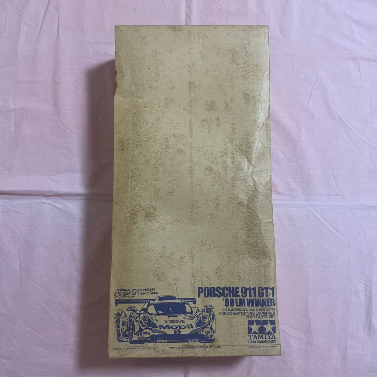 現状品 TAMIYA ポルシェ911GT1 98ル・マン優勝車 1/10 スペアボディセット NO.826 ラジコン RC タミヤ 箱痛み 本体汚れあり 田宮