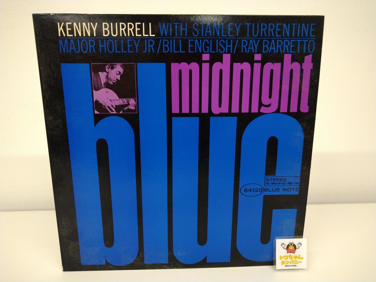 LP盤レコード｜処分品｜MIDNIGHT BLUE　KENNY BURRELL｜状態難有｜リーフレット付｜BLUE NOTE｜GXK8116【M005】