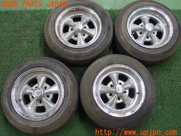 3UPJ=37590915]セドリック 4ドアハードトップ(430)後期 Cragar S/S クレーガー ホイール 14インチ×6J？ PCD114.3？ 5穴 4本 旧車 中古