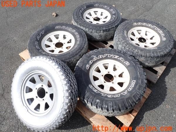 3UPJ=33710916]三菱ジープ(J55)純正 TOPY トピー ホイール 15×5.5K PCD139.7 5穴 5本 中古