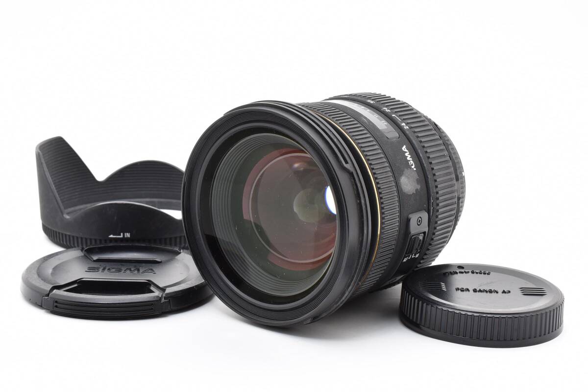 SIGMA シグマ 24-70mm F2.8 EX DG HSM キヤノン Canon フード FRキャップ付