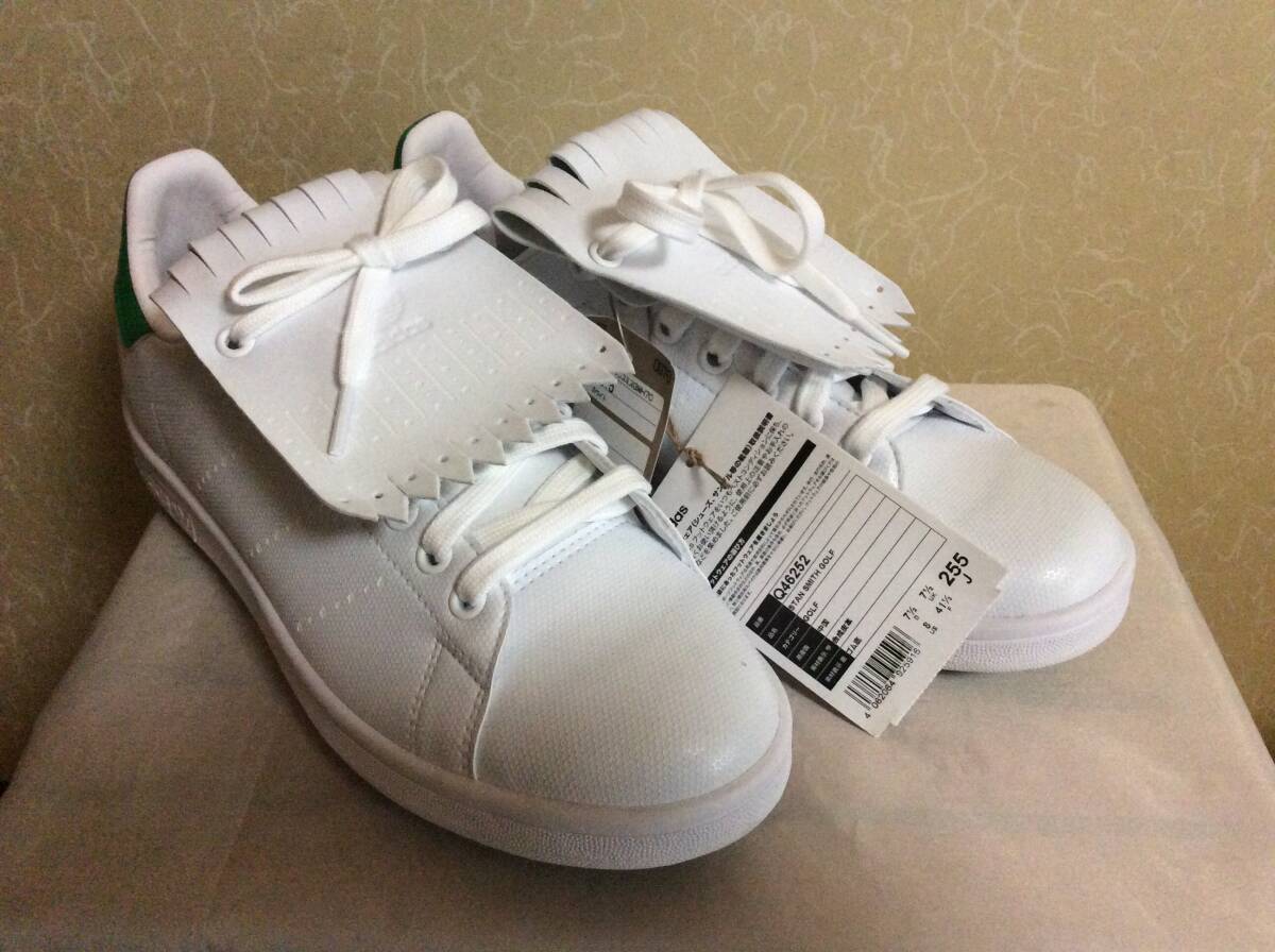 ●　2020年　限定　adidas　アディダス　スタンスミス　ゴルフ　白緑　箱無し　個人保管　タグ付き　新品未使用　　　　25.5㎝　US7.5
