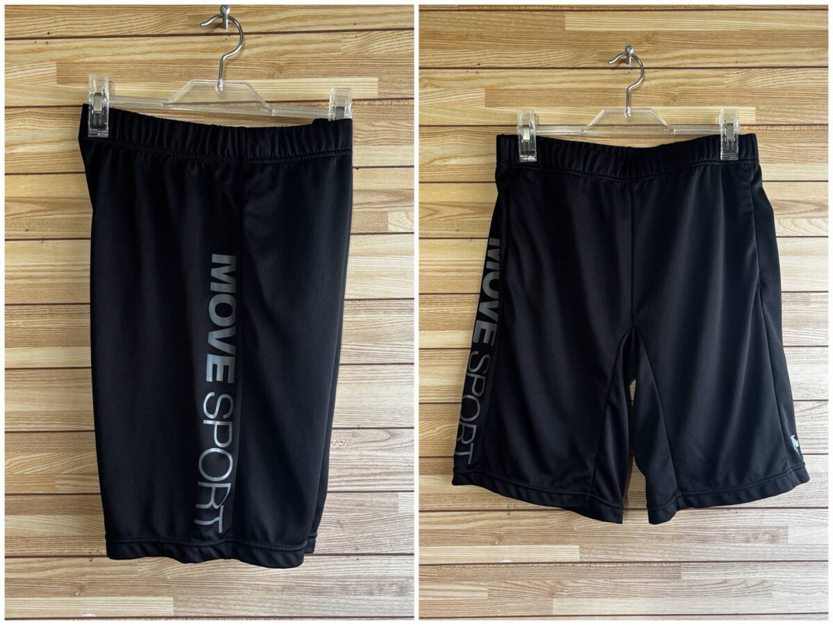 #セール★サイズ M★DESCENTE MOVE SPORT デサント ムーブスポーツ ハーフパンツ ハーフ パンツ ブラック 黒 春夏 春 夏 秋 トレーニング