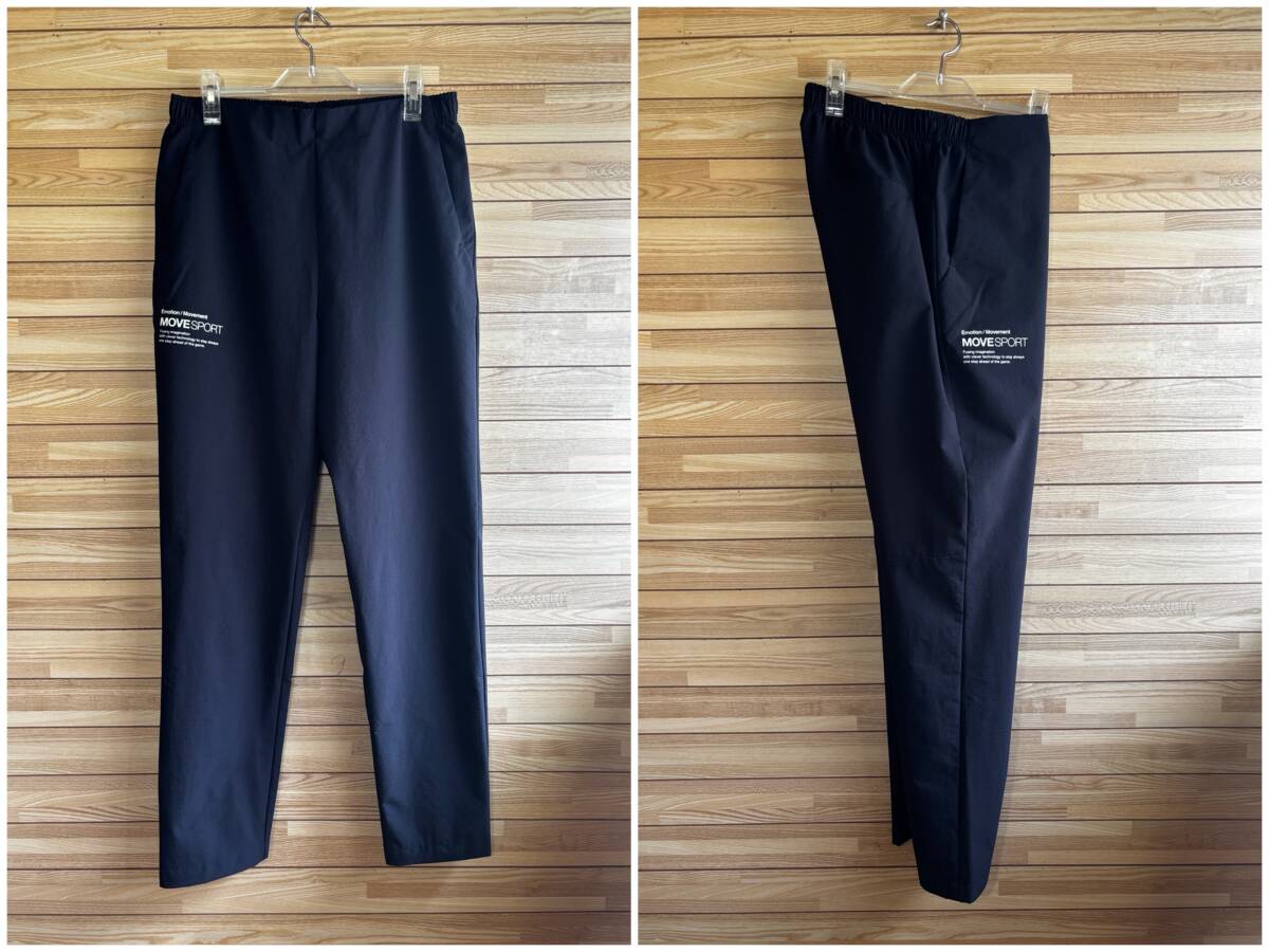 #大きいサイズ XO XXL 3L★DESCENTE デサント MOVE SPORT ムーブスポーツ ロング パンツ はっ水 4WAYストレッチ ネイビー 紺 春夏 春 夏 秋