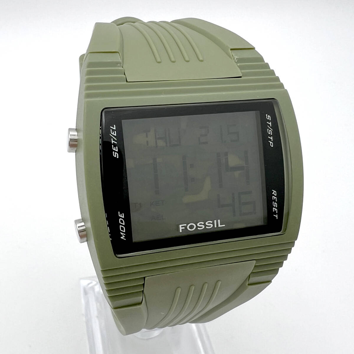 【美品・電池交換済】FOSSIL フォッシル デジタル腕時計 メンズ 稼働品 (C1)