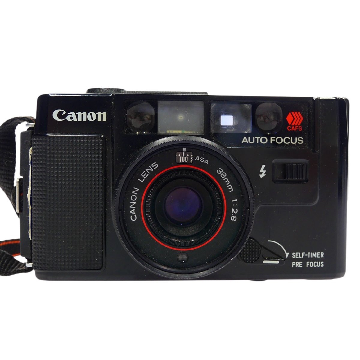 1円スタート Canon キャノン AF35M フィルムカメラ コンパクトカメラ CANON LENS 38ｍｍ 1:2.8 ブラック 家電 光学機器 動作未確認