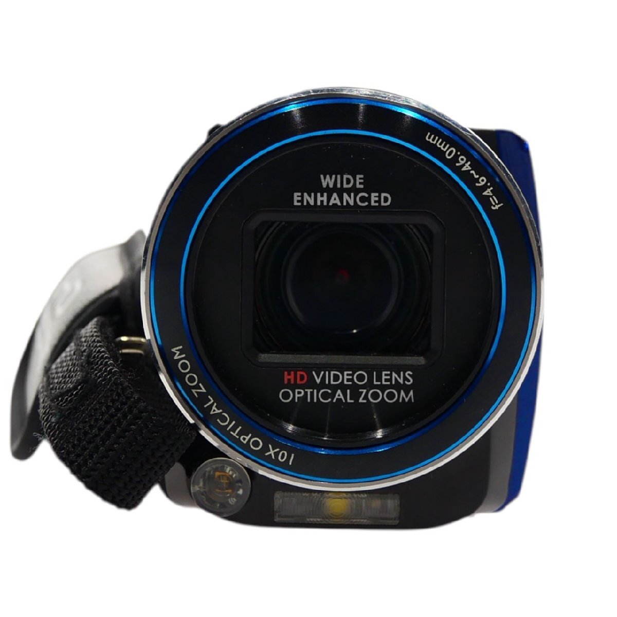 1円スタート Kenko ケンコー DVS A10FHDIR デジタルビデオカメラ ビデオカメラ f=4.6～46.0ｍｍ 光学機器 家電 電化製品 ブルー 動作未確認