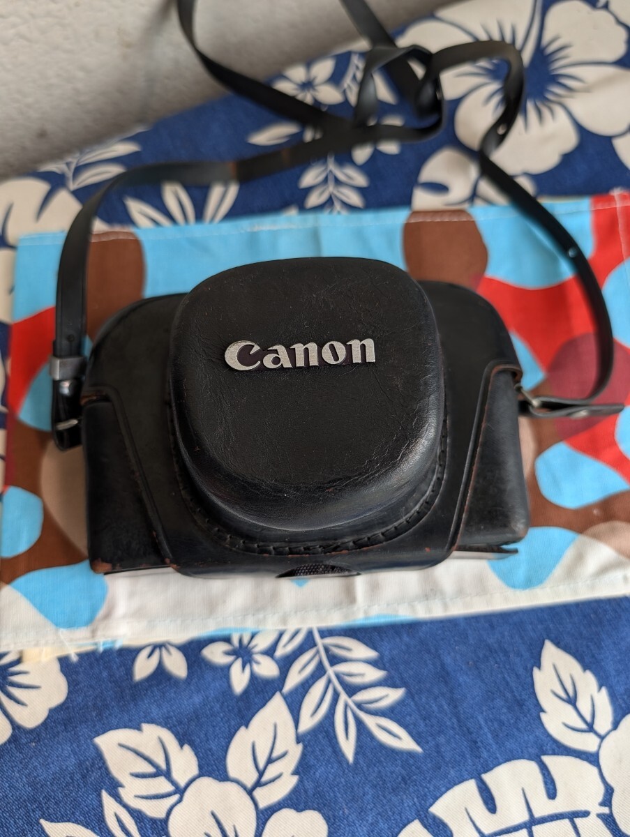 1964Canon キャノン　フィルムカメラ（Canonnet S）ケース付　昭和　レトロ　（ジャンク品）　
