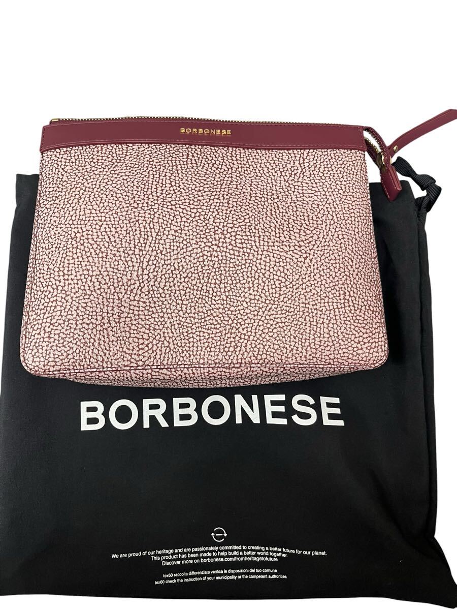 ボルボネーゼ BORBONESE うずら柄 レザー ショルダーバッグ 斜め掛け