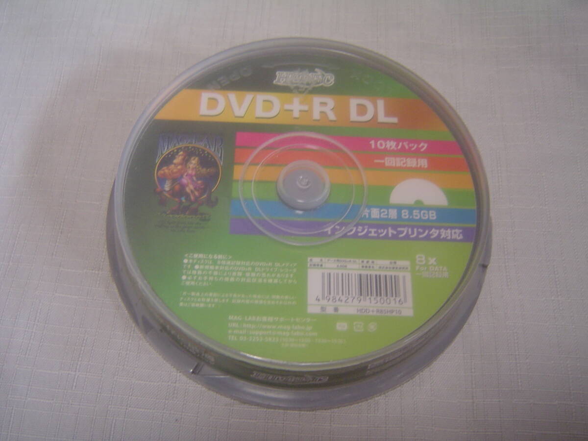 磁気研究所　DVD+RDL　片面2層　8.5GB　1回記録用　10枚スピンドル　8倍速対応 for DATA／インクジェットプリンター対応