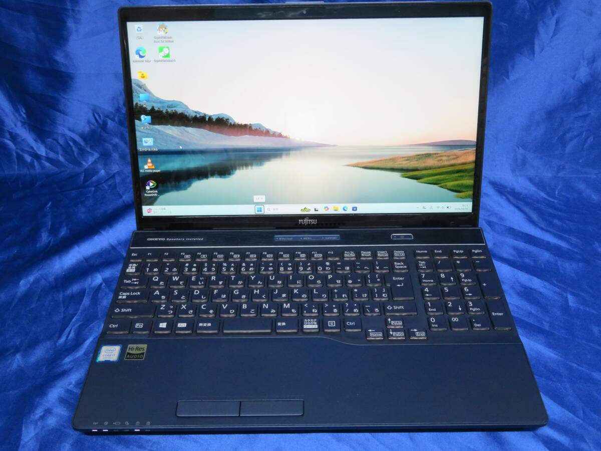 486A ● FMV LIFEBOOK AH77/D1 ● Core　i7 8565U 1.8GHz/SSD 128GB/HDD 1TB/Windows11 動作品