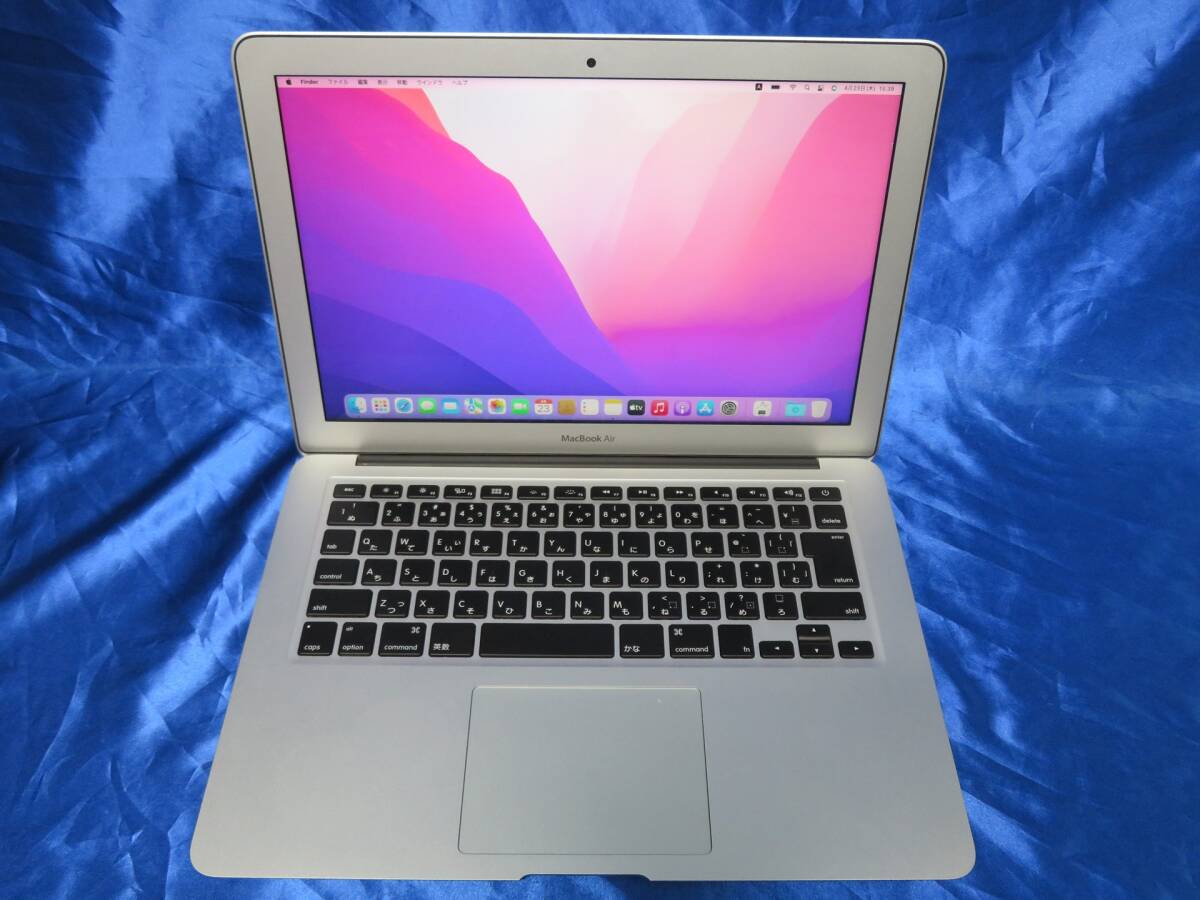 492A ● MacBook Air A1466 13インチ 2017 ● Core i5 1.8GHz/SSD 128GB/mac OS Monterey 動作品