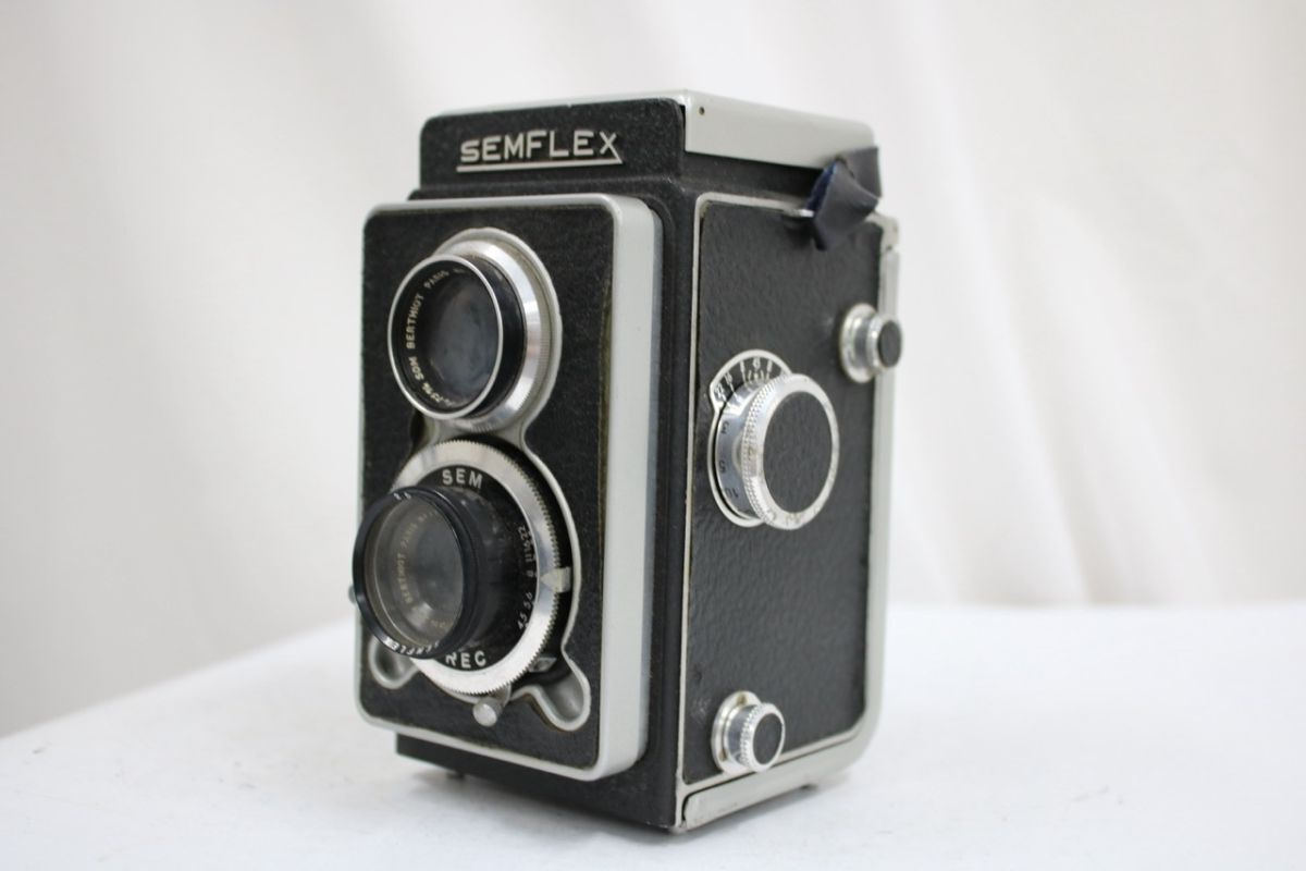 【訳あり品】 SEMFLEX SOM Berthiot Paris 75mm F3.5 二眼カメラ e12561