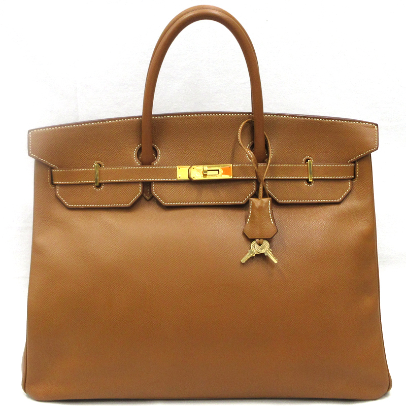 【美品】HERMES／エルメス　バーキン40　クシュベル　ゴールド　〇Y刻印　ハンドバッグ　800050047