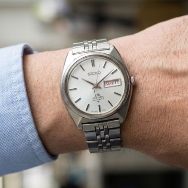 【デイデイト/ジャンク品】【セイコー/ロードマチック/1970年10月製造/稼動品/ヴィンテージ】SEIKO LM 25石 5606-7000 自動巻 純正ベルト