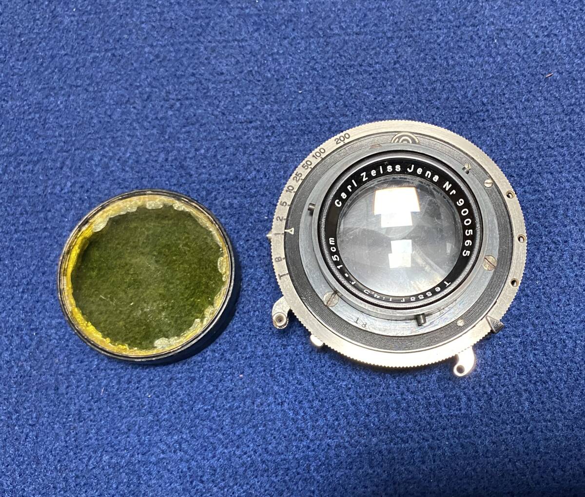 古いレンズ３ ｃａｒｌ ｚｅｉｓｓ ｊｅｎａ Ｎｒ Ｔｅｓｓａｒ １：４．５ ｆ=１５ｃｍ カールツァイス テッサ―