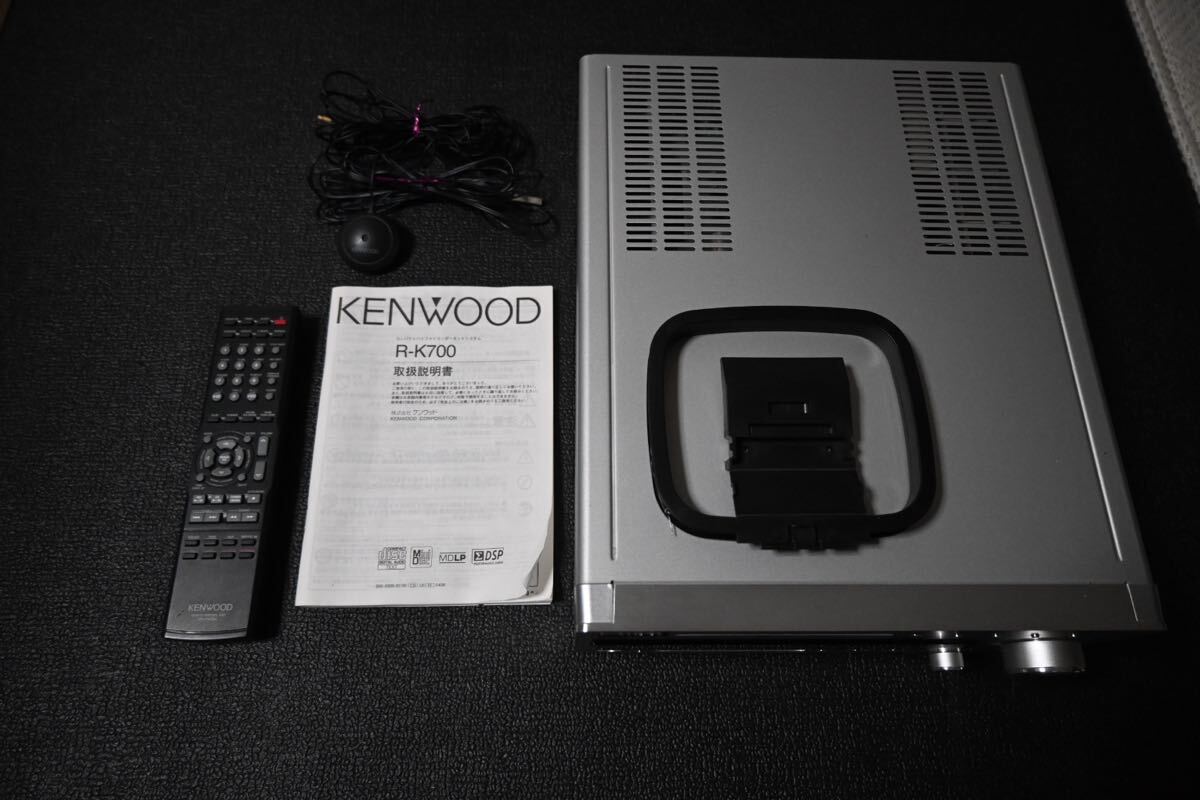 動作美品　KENWOOD R-K700-S レシーバーアンプ Kseries ケンウッド オーディオ リモコン付き