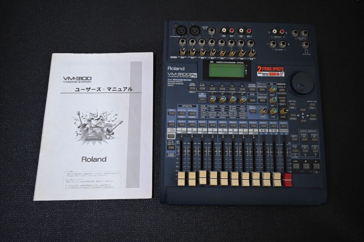 現状美品　Roland VM-3100 Pro V-Mixing Station デジタルミキサー 24bit ユーザーズマニュアル付