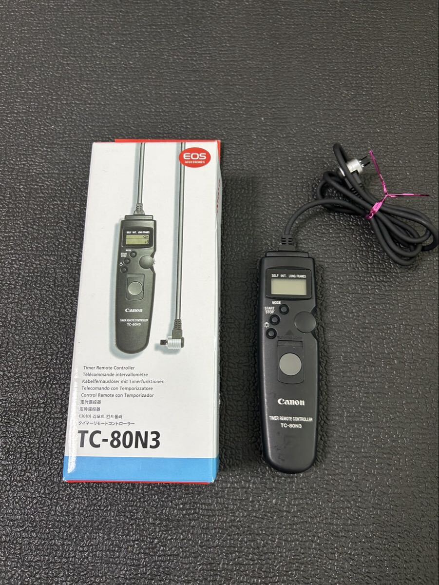 動作未確認　Canon TC-80N3 純正 タイマーリモートコントローラー EOS用 インターバル撮影対応