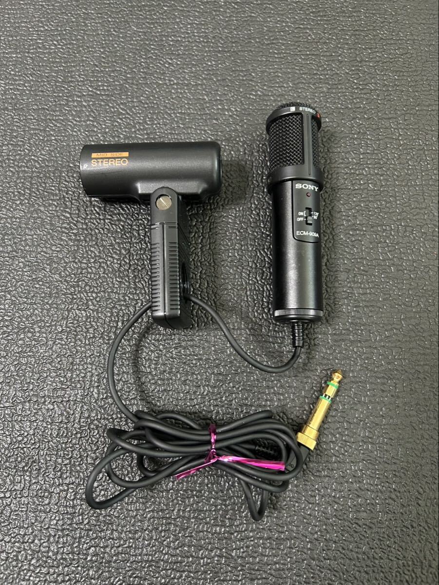 動作美品　 SONY ECM-909A ステレオマイク 外部マイク