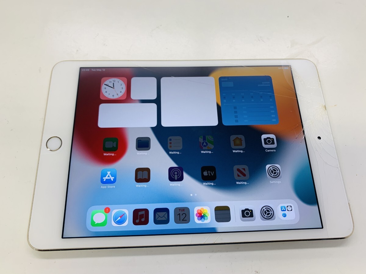 ★送料無料★ジャンク★au★iPad mini 第4世代 Wi-Fi+Cellular 64GB★ゴールド★0015280013741★SYS★05/13
