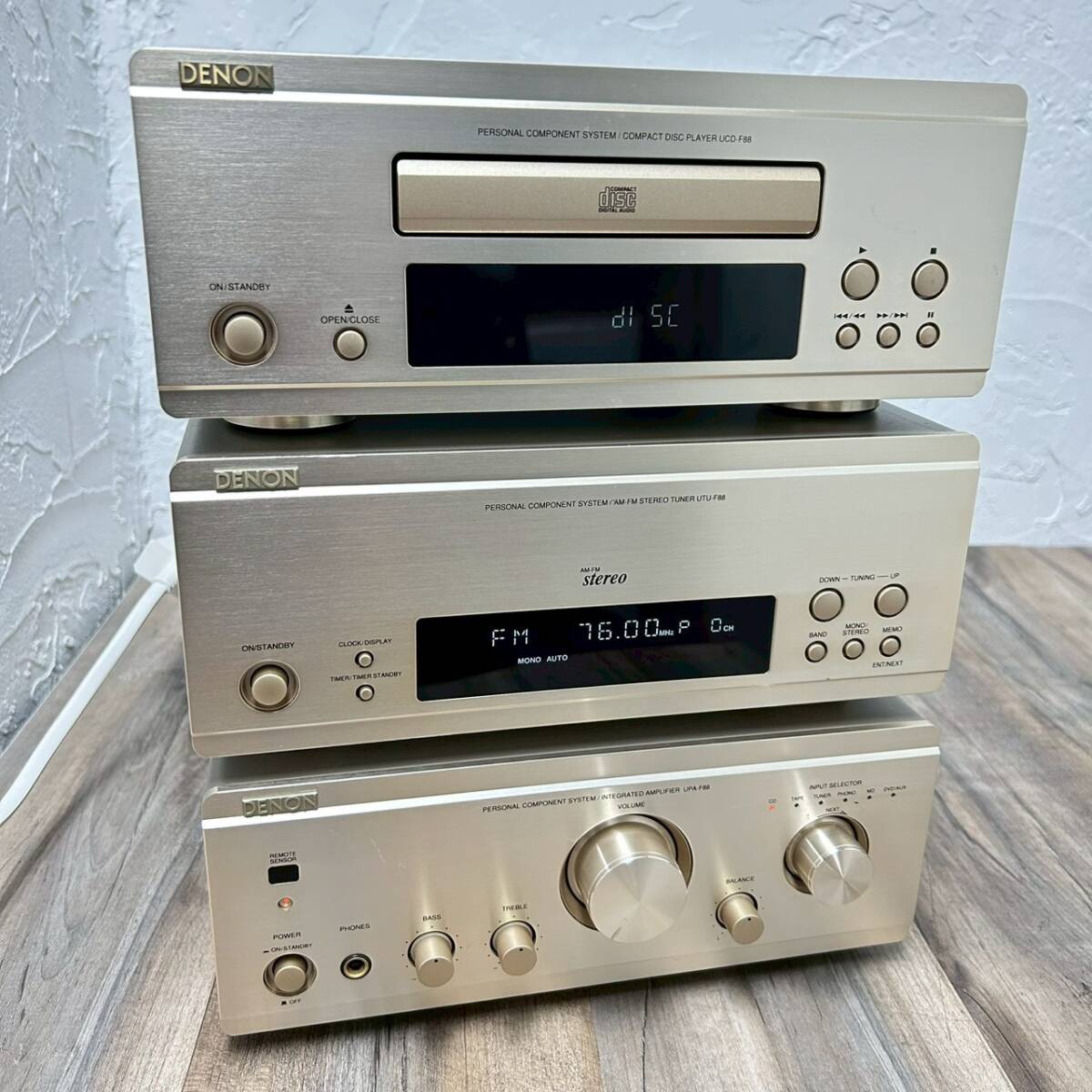 【X66後】動作確認動画あり！★DENON UPA-F88/UTU-F88/UCD-R88 デノン 音出し確認