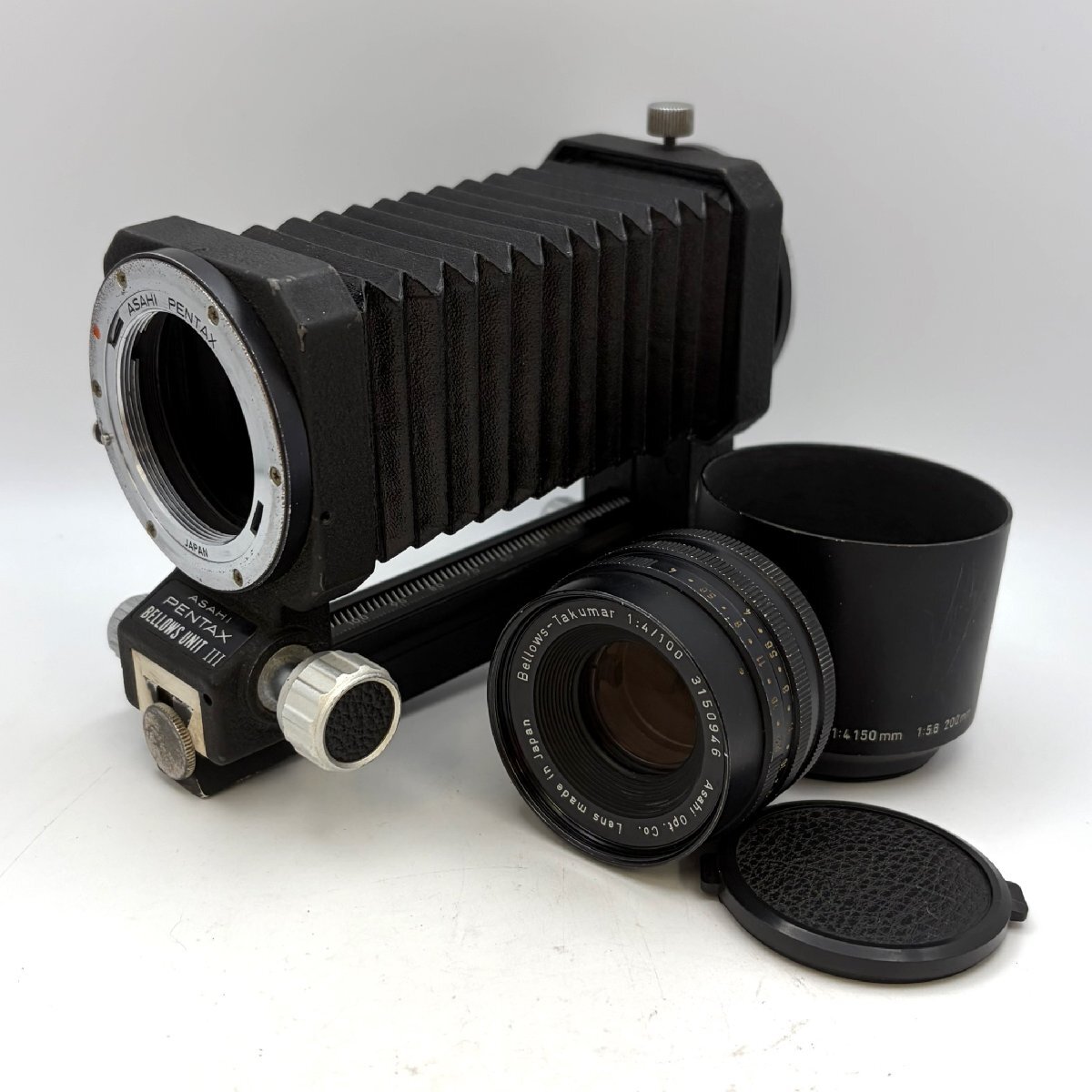 PENTAX/ペンタックス/Bellows-Takumar/100mm/F4/付属品付/Bellows UNIT Ⅲ/ベローズ/レンズ/MF/マニュアルフォーカス/ジャンク/N075
