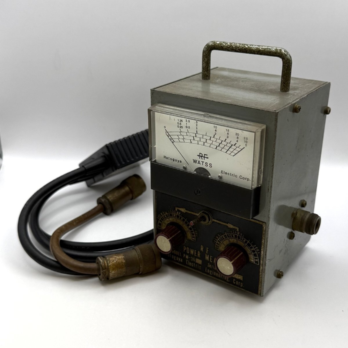 1円～/Hatogaya/ハトガヤ/RFワットメーター/PM-36/高周波電力計/付属品付/MX-3000N/アマチュア無線機/アクセサリ/ジャンク/I009