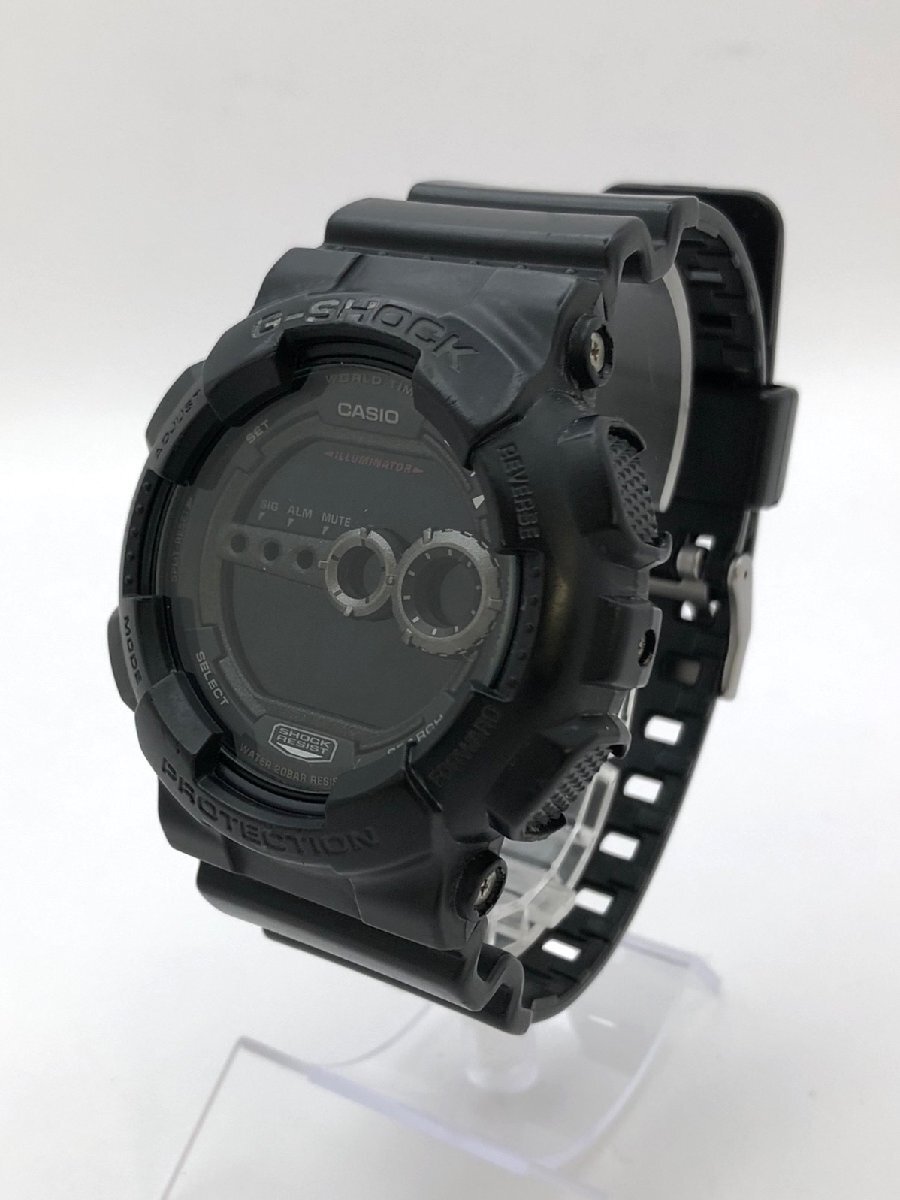 CASIO/カシオ/G-SHOCK/Gショック/SHOCK RESIST/2263/GD-100/ブラックカラー/20BAR/純正ベルト/クォーツ/メンズ腕時計/ジャンク/S110