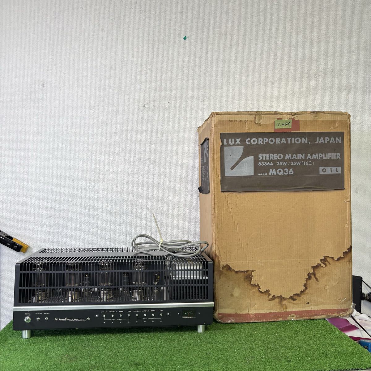 c467 LUXMAN MQ36 6336B OTL パワーアンプ LUXMAN CS 動作保証　送:160