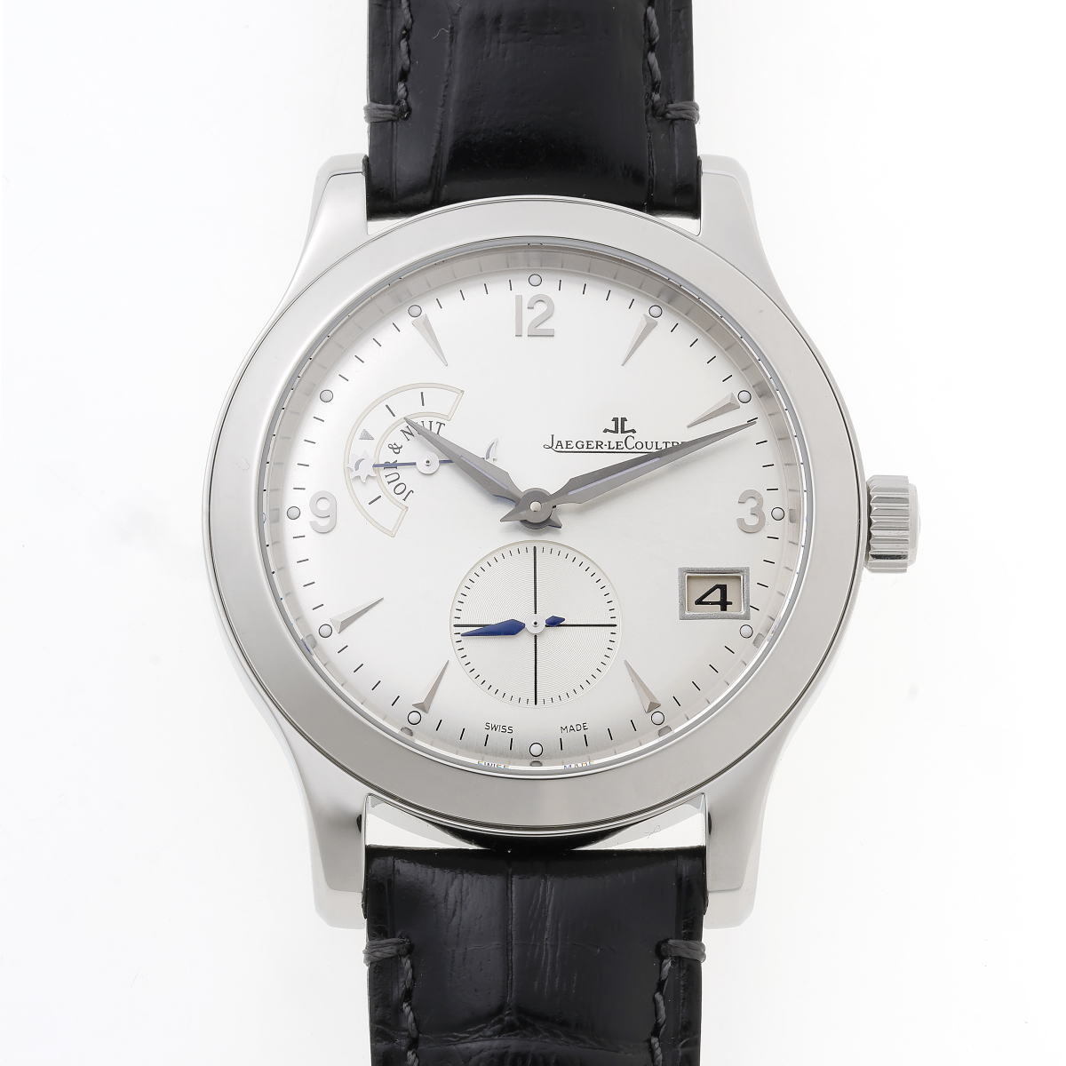 JAEGER-LECOULTRE ジャガールクルト マスター ホームタイム オートマチック Cal.975 Q1628420 / 147.8.05.S SS メンズ 時計 2510212