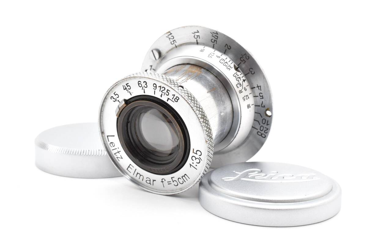 ★動作品★LEICA ライカ LEICA Elmar 5cm F3.5 Lマウント L39　F/Rキャップ付き