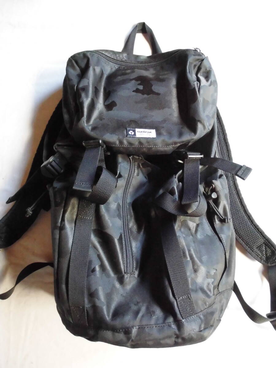 YAK PAK　☆　ヤックパック　☆　リュックサック　☆　デイバック　☆　迷彩柄　☆　美品　☆