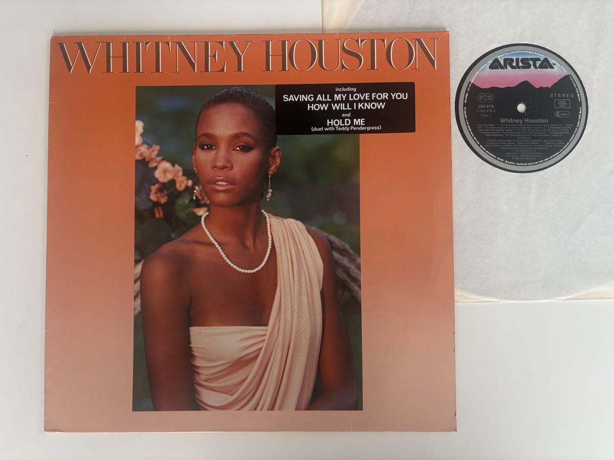 【85年独盤】WHITNEY HOUSTON LP ARISTA GmbH 206 978 ホイットニー・ヒューストン,How Will I Know,All At Once,Saving All My Love