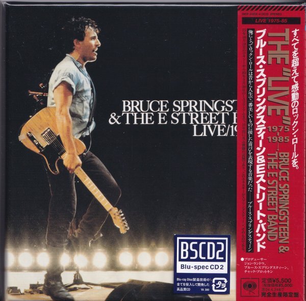 《新品》紙ジャケット即決Z【ブルース・スプリングスティーン THE LIVE 1975-1985＜完全限定盤＞《高音質・BSCD2！》】3ＣＤ/帯付/廃盤