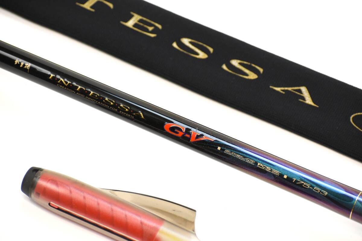 ★がまかつ★　がま磯最高峰　がま磯インテッサG－Ⅴ　1・75—53　日本製　竿袋付　美品