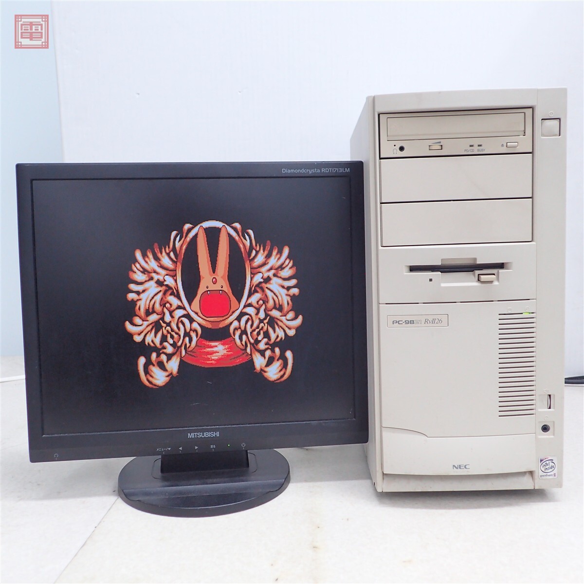 動作品 NEC PC-9821RvII26 (PC9821RV226N20) HDD無し 本体 添付品付【40
