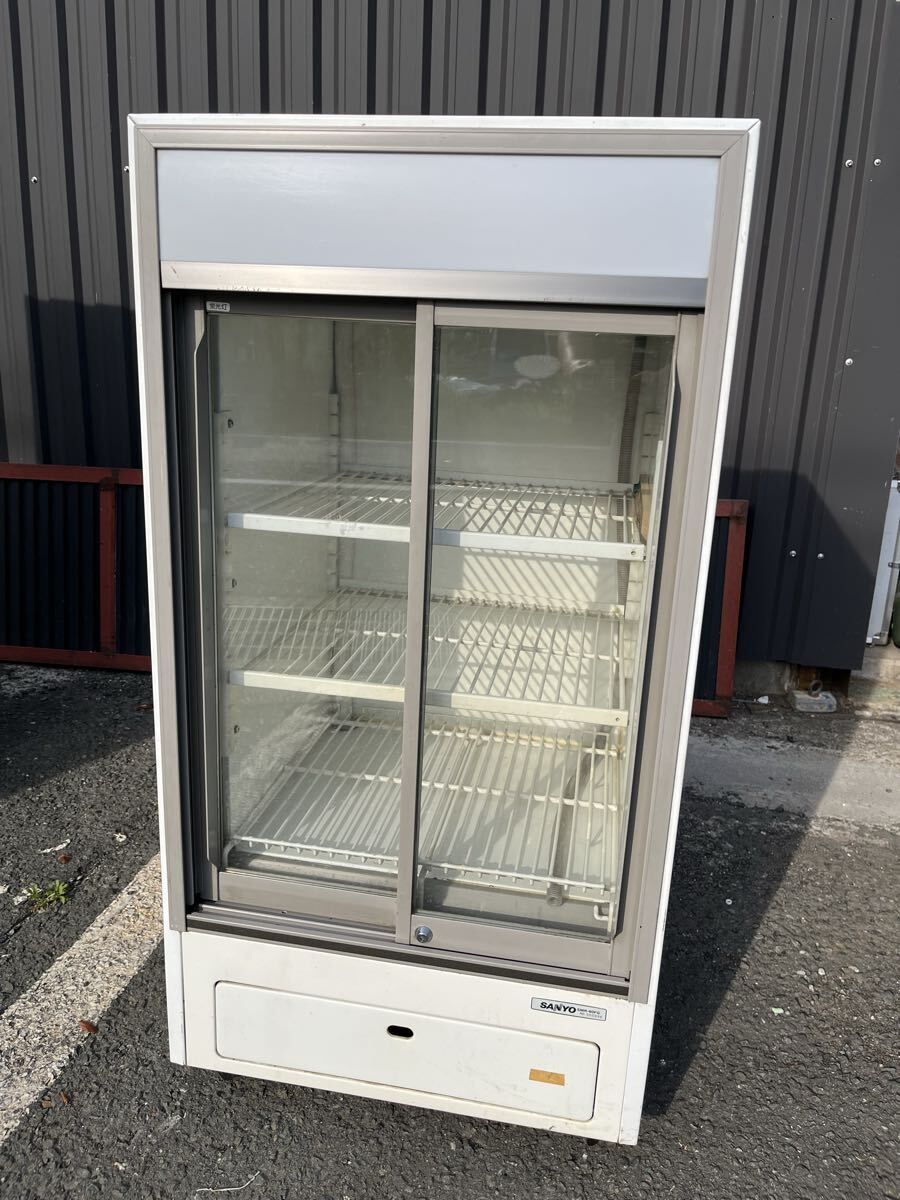 U040145 SANYO 冷蔵ショーケース SMR-60FG サンヨー 冷蔵庫 厨房機器 店舗用品 飲食店 お酒 業務用 通電確認済み　0512