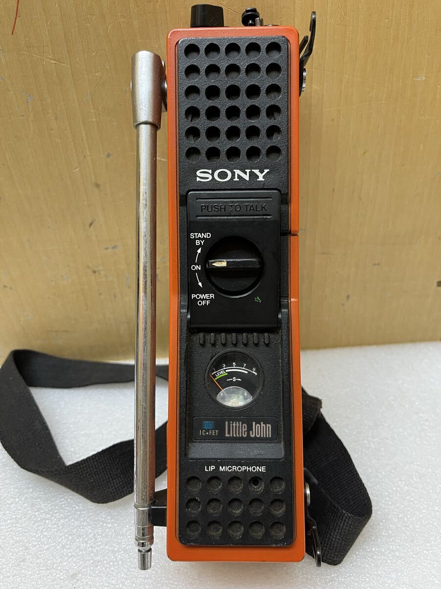 U040385 昭和レトロ　SONY ソニー Little John ICB-600 ハンディ ICトランシーバー 一つのみ　通電確認済み　現状品　0525