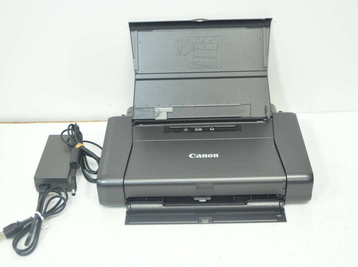  良品 Canon キャノン PIXUS iP110 A4 インクジェット モバイルプリンター AC/バッテリー付属【動作確認済み】