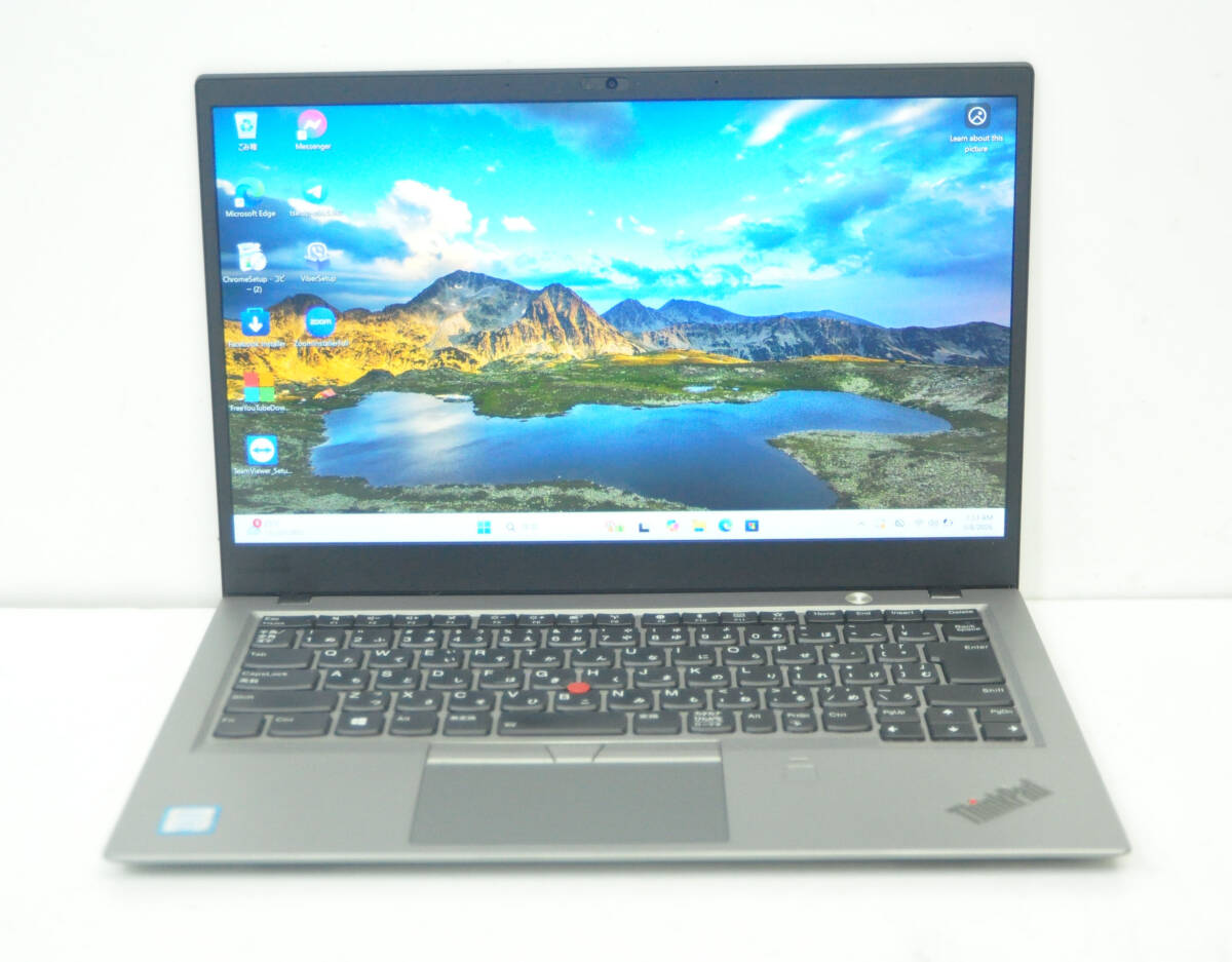  上位モデル LENOVO X1 Carbon ♪ フルHD 第8世代 Corei7-8550U メモリ16GB SSD 256GB Wlan Office2019 Win11
