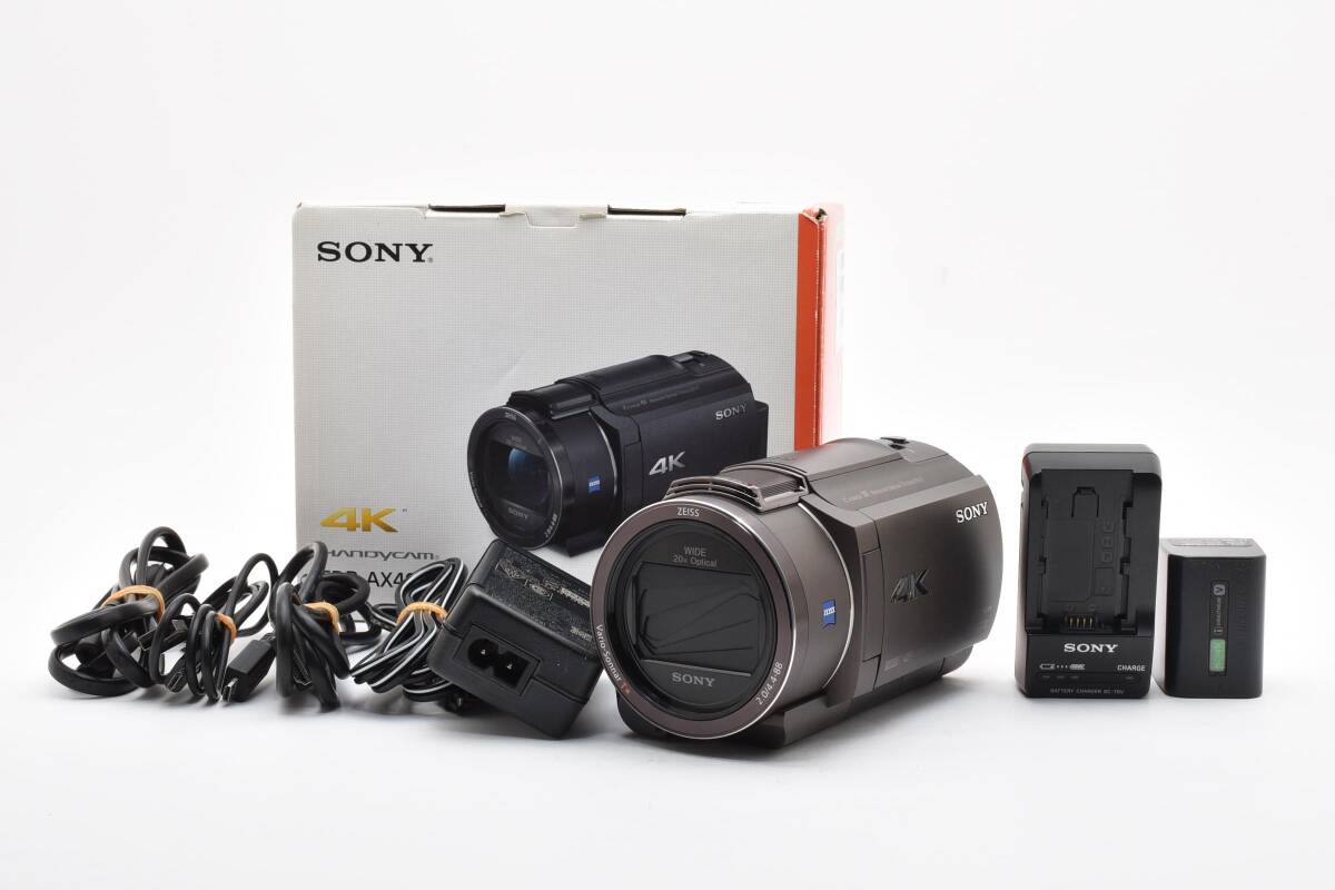 【良品】 SONY ソニー FDR AX40 デジタルビデオカメラ 4K ブラック 【動作確認済み】 #2889627