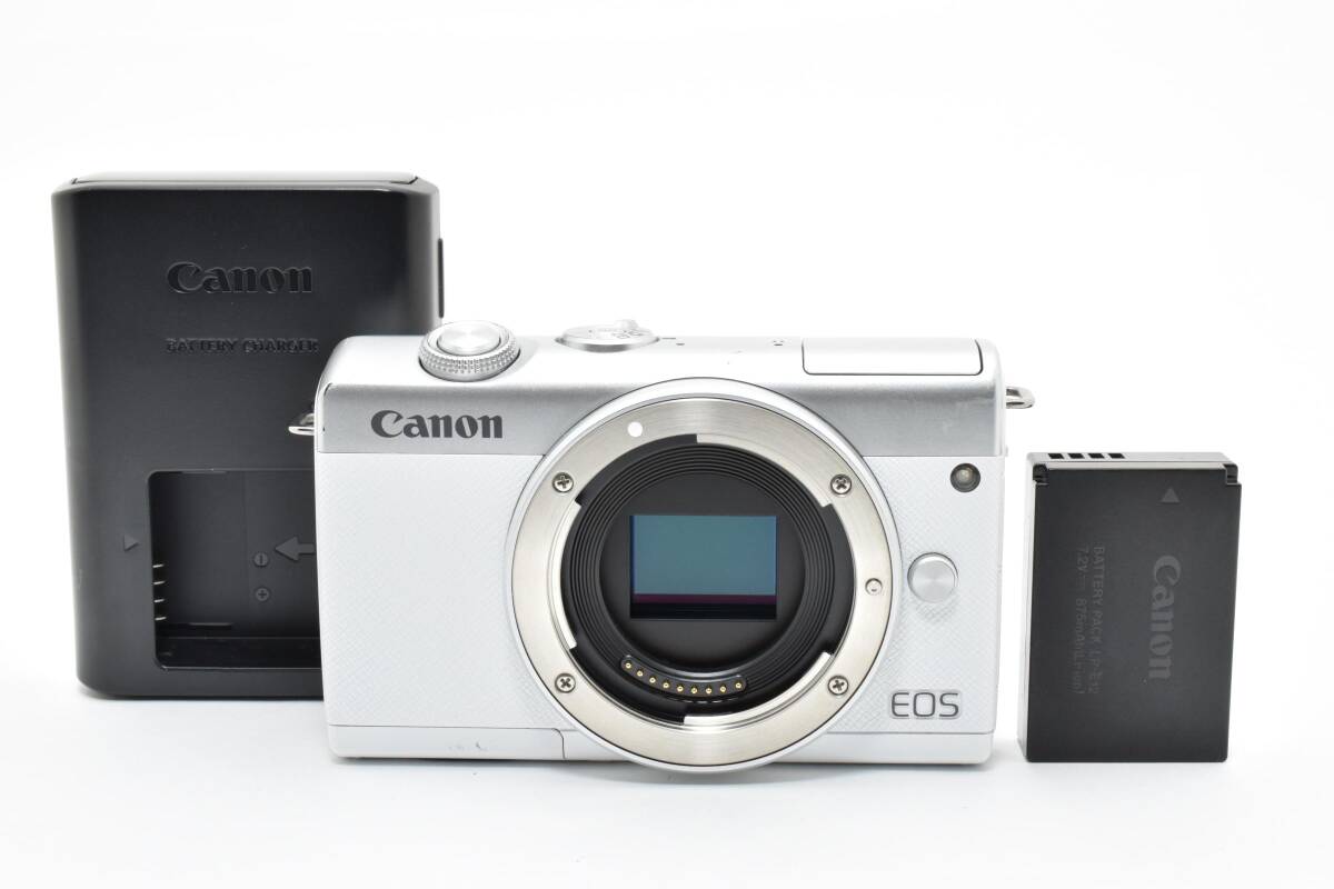 【良品】 Canon ミラーレス一眼カメラ キヤノン EOS M200 ボディ ホワイト 【動作確認済み】 #2894916