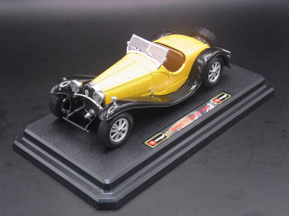 ブラーゴ 1/24 BUGATTI ブガッティ タイプ55 Type55 1932 イエロー 名車 ミニカー 模型
