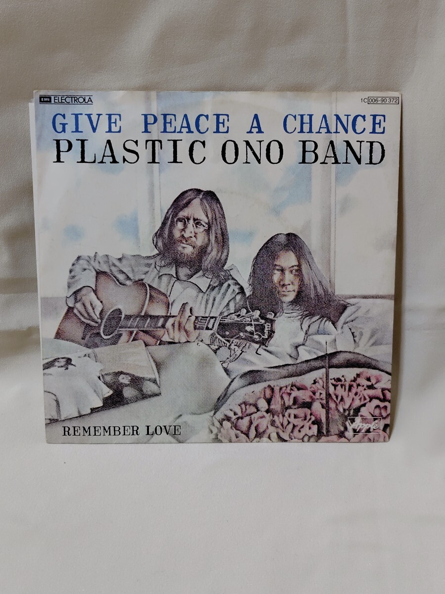 【GEMA盤】7/EP PLASTIC ONO BAND―GIVE PEACE A CHANCE Apple Records 1969 1C006 90372 ジョン・レノン　ビートルズ
