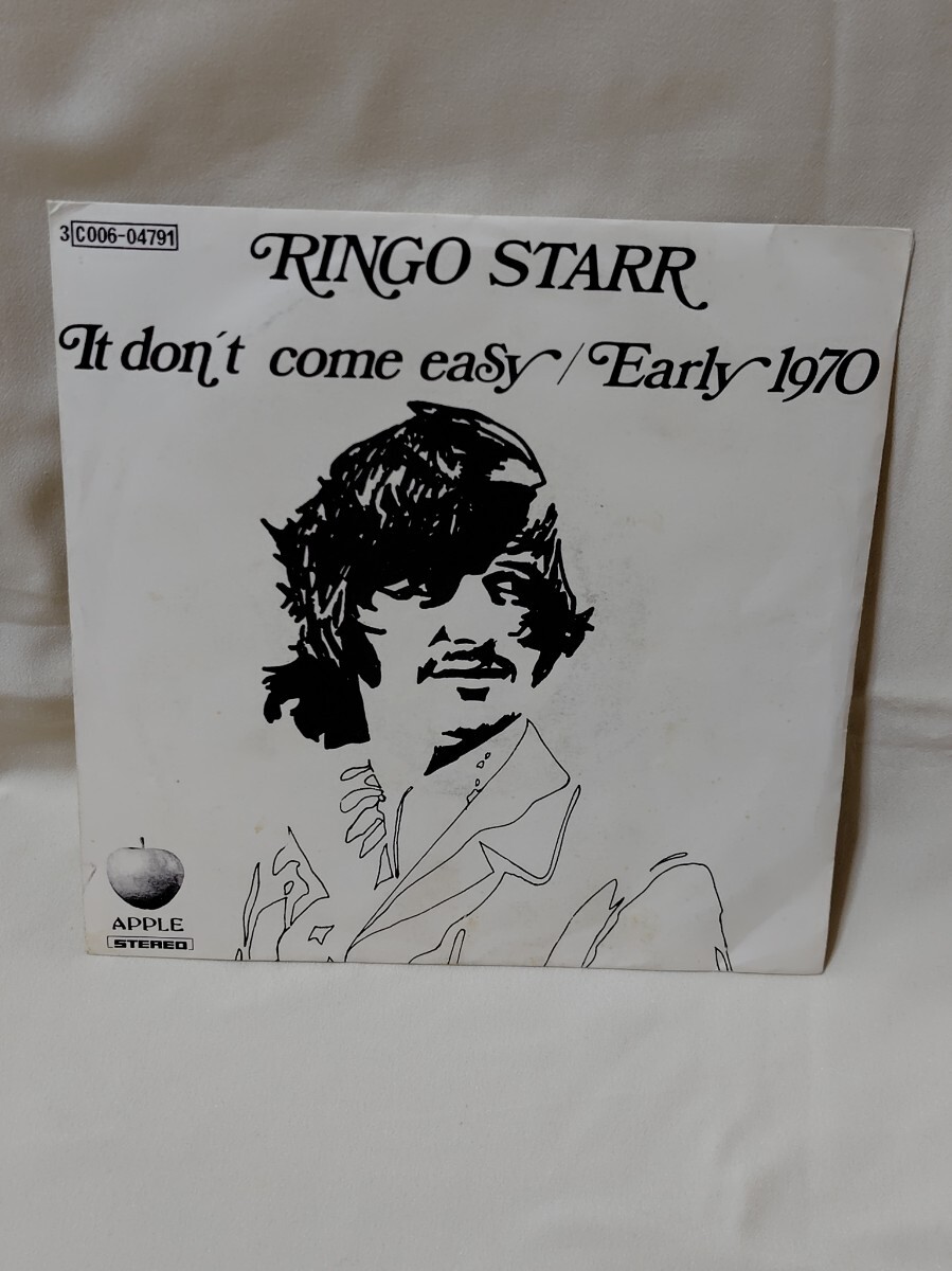 【ITALY盤】7/EP RINGO STARR IT DON'T COME EASY/ EARLY 1970 Apple Records 1971 リンゴ・スター　ビートルズ