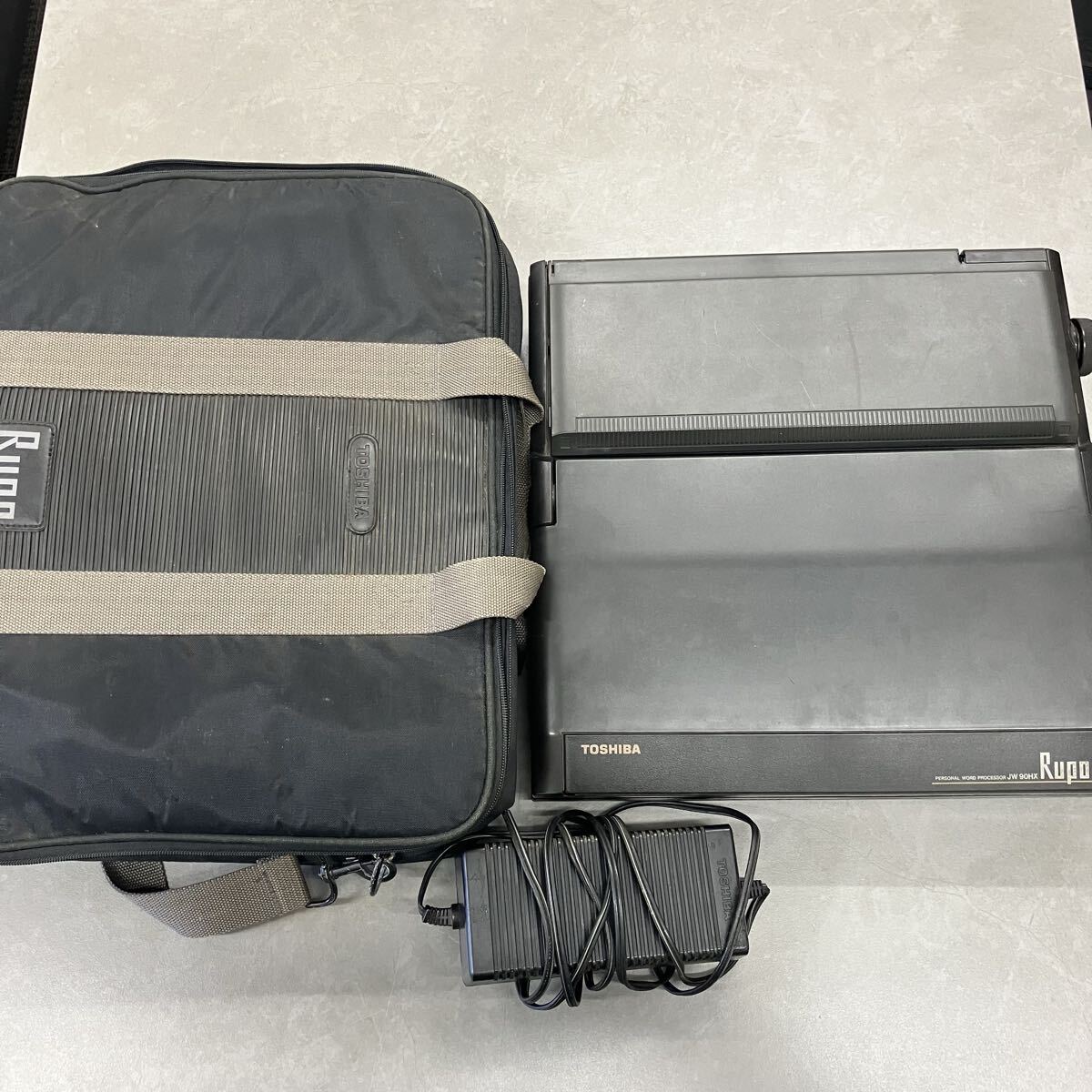 【1円スタート！】TOSHIBA 東芝 パーソナルワープロ Rupo JW90HX Rupo推奨感熱紙付属 専用ケース 通電確認済