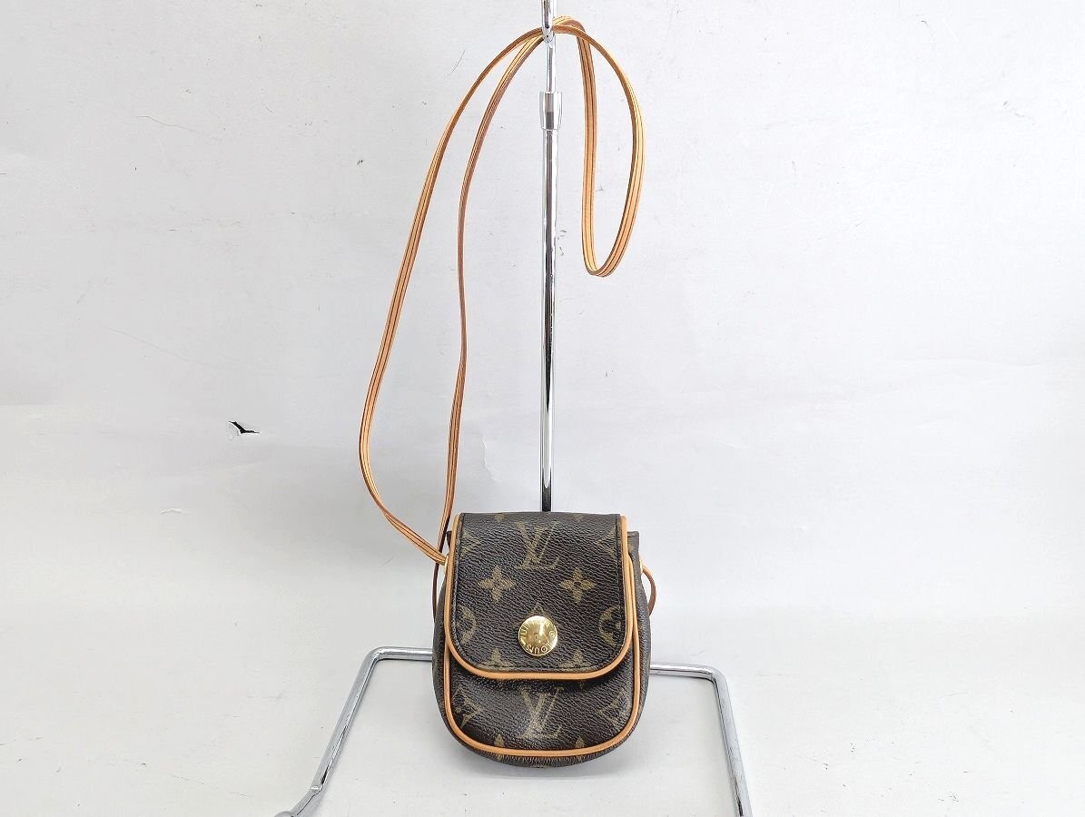 LOUIS VUITTON ルイ・ヴィトン モノグラム ポシェット カンクーン ショルダーバッグ 良品[03-8209
