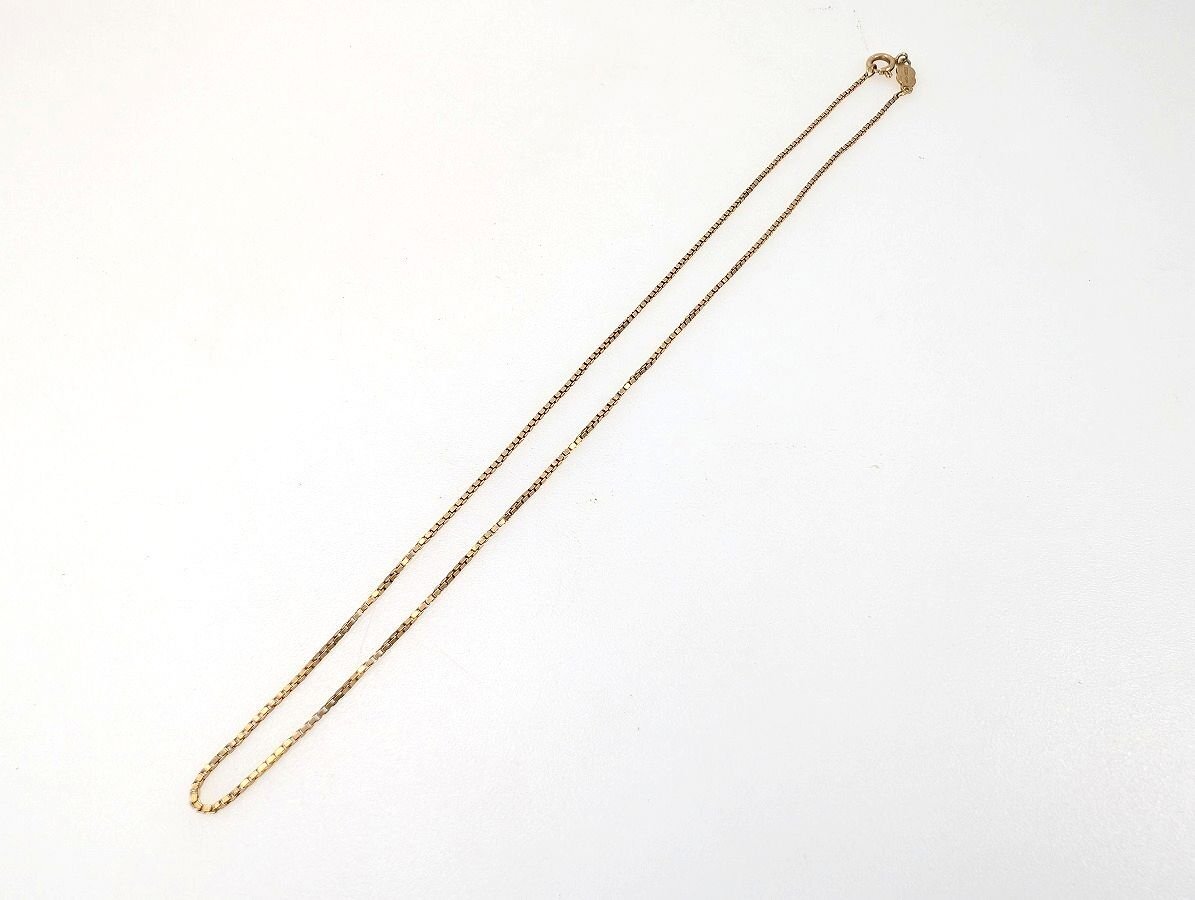 UNOAERRE ウノアエレ ベネチアン チェーン ネックレス K18 750 総重量 約3.7g 全長 約38cm[03-8307
